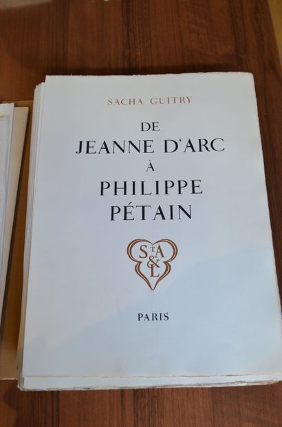 null Sacha Guitry
De Jeanne d'Arc à Philippe Pétain, 
Ed. F. Sant Andrea et G. Lafuma,...