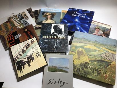 null IMPORTANT LOT of Art books, exhibition catalogs and sales catalogs including...