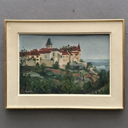 null Suzanne MEROT-MAURY
Vue d'une ville fortifiée
Huile sur toile marouflée sur...