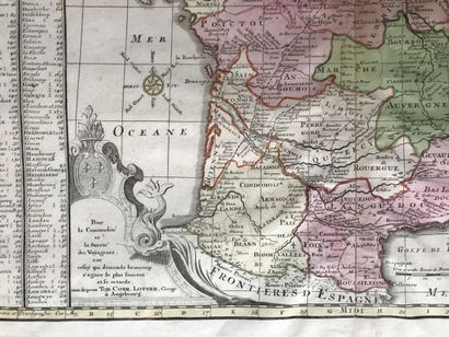 null Matthäus SEUTTER (1678-1757) & Augustin VINDEL graveur
Carte - Les routes exactes...