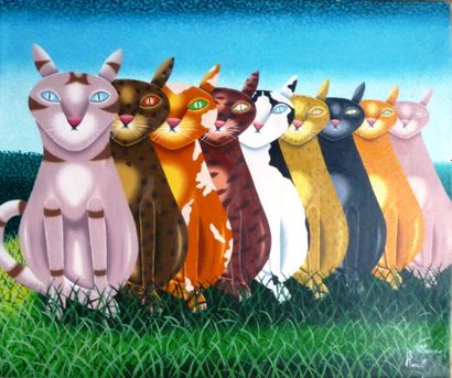 Jean-Claude PAUL

The cats 

Acrylic on canvas,...
