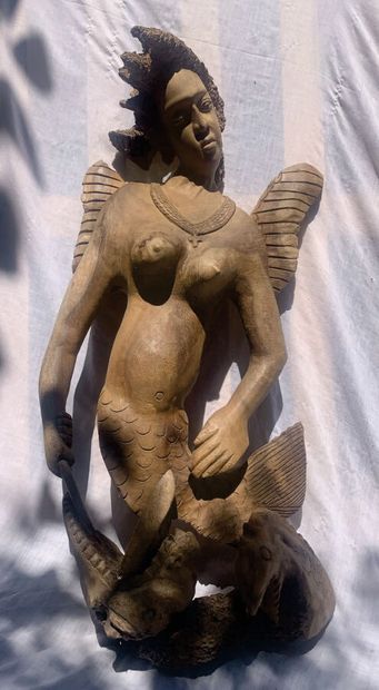 null Joseph NACIUS (1939)

Sirène 

Sculpture bois, signée le cou du dragon

96 x...