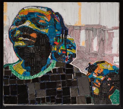 null Koffi Désiré MOUNOU

The woman and the child 

Collage on canvas, signed in...