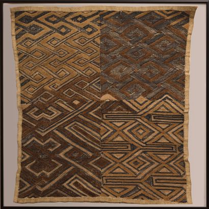 null Kuba or Kasai velvet fabrics 

Velvet on vegetable fibers, 56 x 50 cm unframed,...