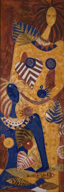 null Geneviève LAHENS known as Iris (1959)

Anoushka 3 

Mixed media on canvas, signed...