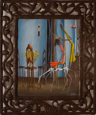 null Makenol PROFIL (1979)

The hairdresser 

Acrylic on canvas, signed lower right,...