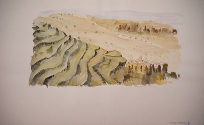 null Roberte PIZZORNI (1928)

Moroccan landscape 

Watercolor on paper, signed lower...