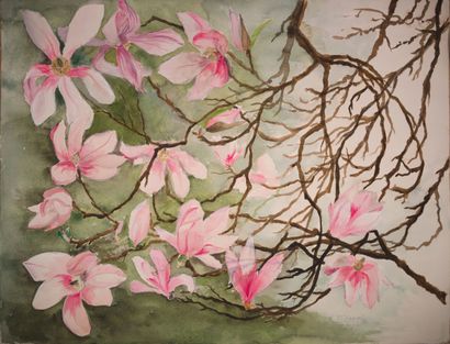 null Roberte PIZZORNI (1928)

Fleurs de magnolia 

Technique mixte sur papier, signée...