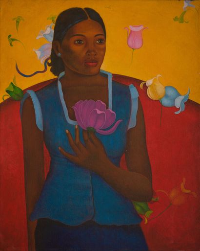 null Jocelyn JOSEPH

Young girl with a flower 

Acrylic on canvas, signed in the...
