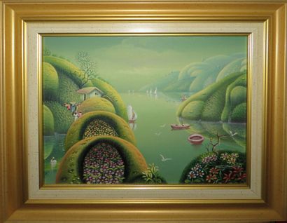 null Mario MONTILUS (1961)

Green Islands 

Oil on canvas, signed lower right, framed

19...