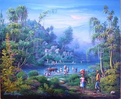 null Bonaventure JEAN-LOUIS

At the river 

Acrylic on canvas, signed lower left

50,5...