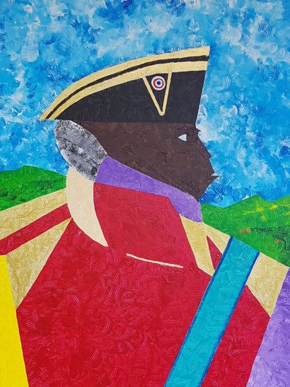 null José PENTOSCROPE

Général Toussaint Louverture 

Acrylique sur carton entoilé,...