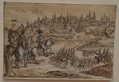 null Claude Louis DESRAIS (Paris 1746-1816)

Cavalerie prenant une ville d'assaut

Plume...