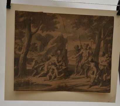 null François-Alexandre VERDIER (Paris 1651-1730) 

Le sommeil d'Hercule ?

Lavis...