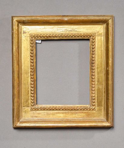 null Frame said to cassetta out of moulded and carved wood with decoration of frieze...
