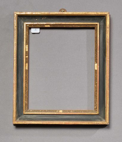 Frame in blackened wood and gilded paste.
Missing...