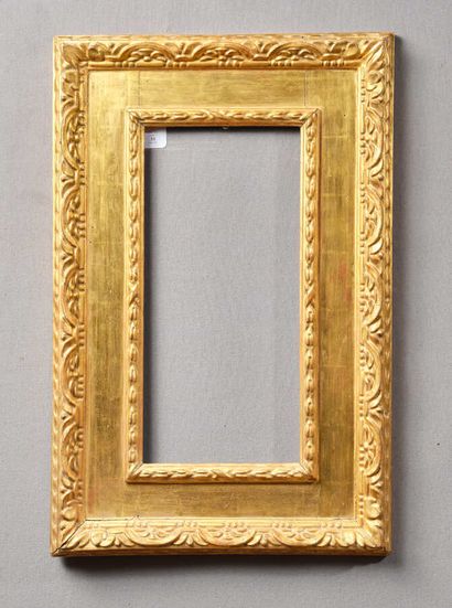 FRAME 
with cassetta in molded and gilded...