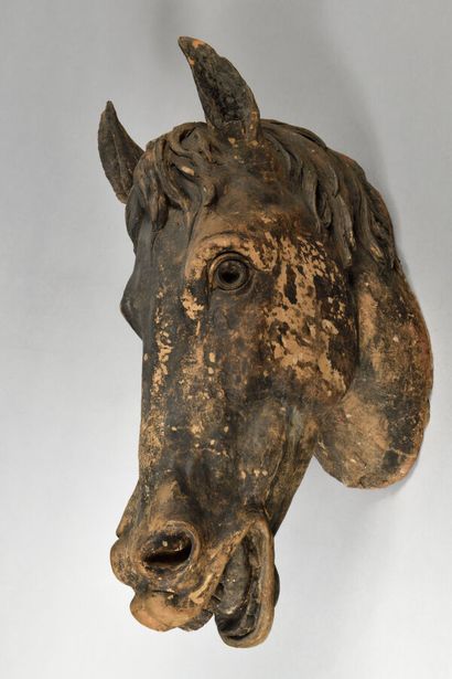 null 19th century SCHOOL
Head of a horse
Life size terracotta, 
75 x 30 x 45 cm....