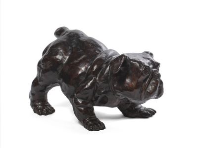 null PRADEL-FRAYSSE Jean-Michel (born in 1963)
Baby Bull Dog 2021
Bronze with brown...