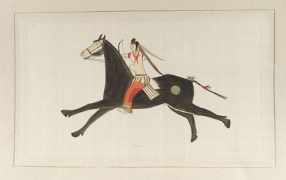 null L.R LAFFITTE (XXe siècle)
Chefs indiens à cheval
Suite de deux aquarelles sur...