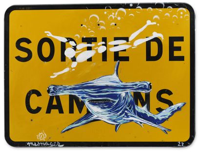 null Jérôme MESNAGER (Né en 1961) et EZP (né en 1970) associés
Requin
Acrylique sur...