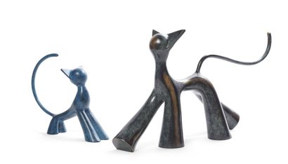 null LOLEK ( born in 1984)
Cha'roule
Bronze with blue patina,
Signed and dated 22,...
