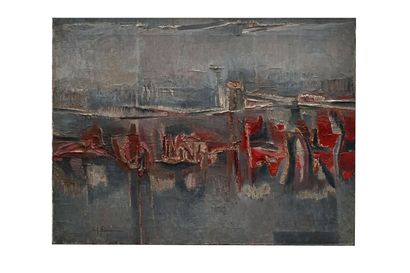null KLIEMANN Carl-Heinz (1924 - 2016)
Abstraction rose
Huile sur toile signée en...