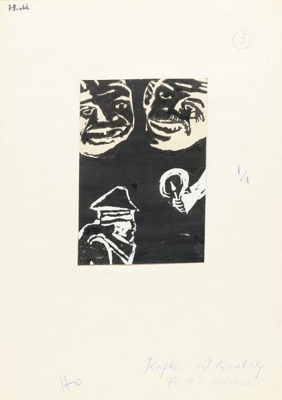 null Endre BALINT (1914-1986)
Sans-titre (1964)
Collages et gouache sur papier,
Douze...