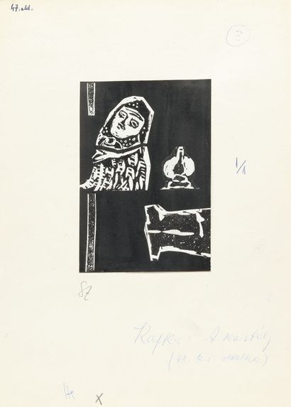 null Endre BALINT (1914-1986)
Sans-titre (1964)
Collages et gouache sur papier,
Douze...
