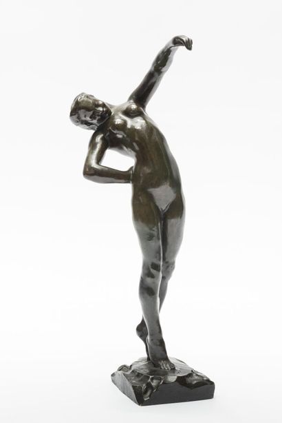 null Joseph BERNARD (1866-1931)
Danseuse nue 
Bronze à patine brun richement nuancé
Vers...