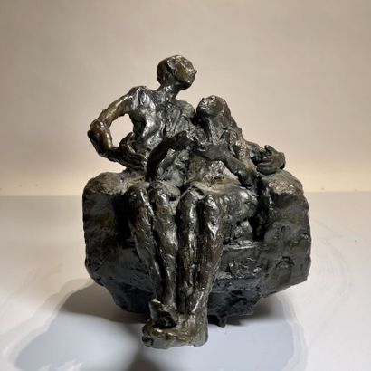 null Roseline GRANET (1936)
Couple dans un fauteuil
Sculpture en bronze à patine...