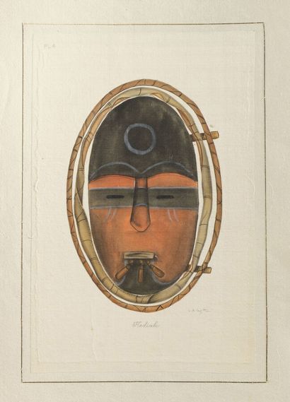 null L.R LAFFITTE (XXe siècle)
Masques africains Kodiak
Suite de trois aquarelles...