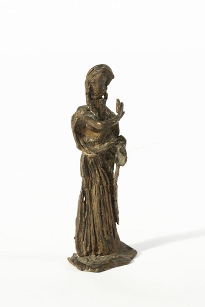 null FENOSA Appel.Les (1899-1988), 
Toge 
Bronze à patine brun nuancé 
Fonte Busato,...