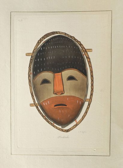 null L.R LAFFITTE (XXe siècle)
Masques africains Kodiak
Suite de trois aquarelles...