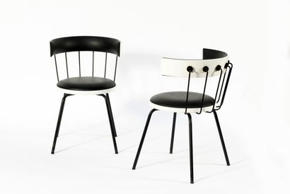 null Jean-Michel WILMOTTE (né en 1948) designer et SIF éditeur,
Suite de 17 chaisesNolita,...