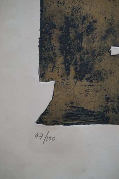 null SOULAGES Pierre
Etching XII (1957)
Etching signed on the lower right and numbered...