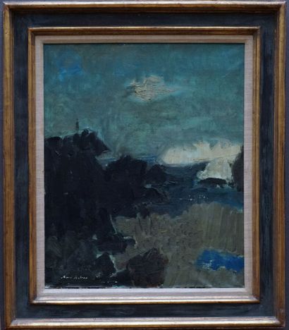 null ARBAS Avni (1919-2003)
Paysage bleu et vert
Huile sur toile signée en bas à...