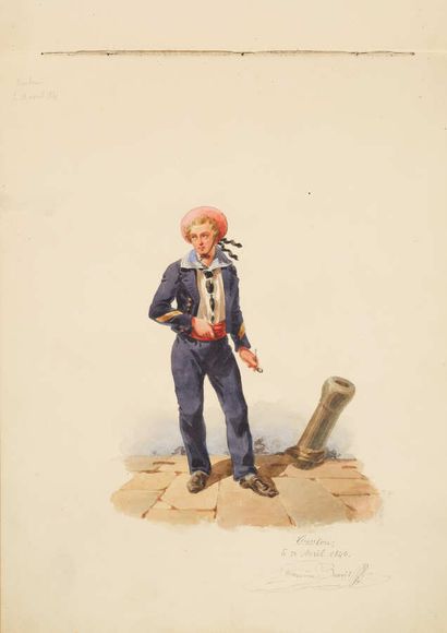 null LEMOINE-BENOIT Victor (Architecte) Voyage en Italie, 1845

Petit in-folio au...