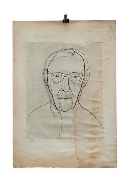 null Carl-Heinz KLIEMANN (1924-2016)
Portrait de Karl Schmidt-Rottluff , 1960
Pointe...