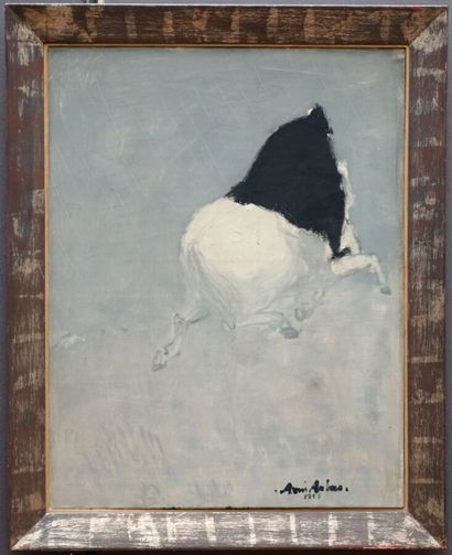 null ARBAS Avni (1919-2003)
Le cavalier
Huile sur toile signée en bas à droite datée...