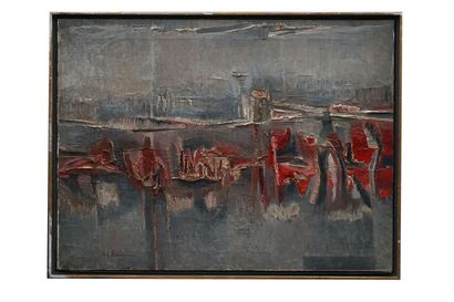 null KLIEMANN Carl-Heinz (1924 - 2016)
Abstraction rose
Huile sur toile signée en...