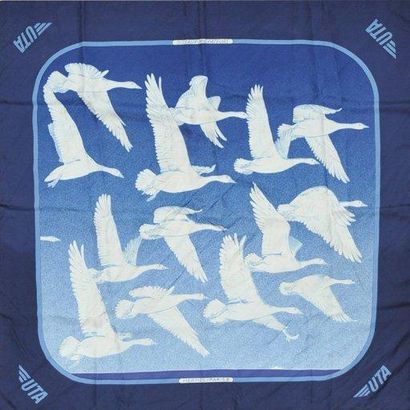 null CARRE HERMES: "Oiseaux migrateurs" pour UTA, entourage bleu