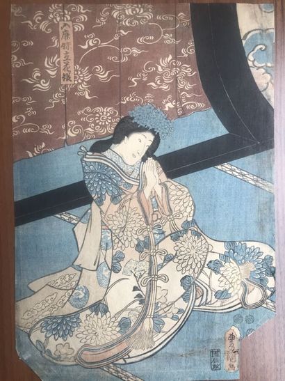 null Utagawa (Kunisada) TOYOKUNI III (1786-1865)
Femme
Estampe,
Format Oban tate...
