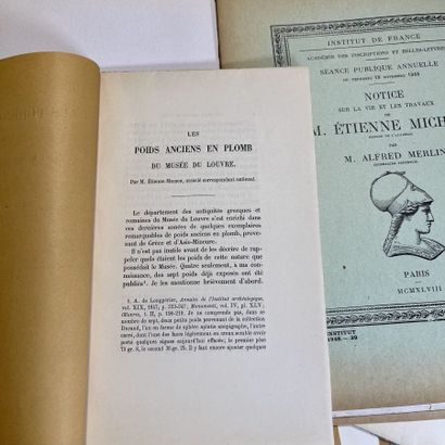 null Etienne MICHON
Les poids anciens, Paris, 1891
Note sur les fouilles faites à...