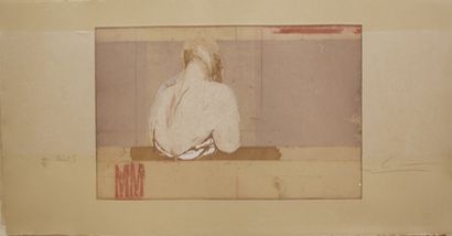 null Sylviane CANINI (Née en 1954)
Paravent II
Gravure originale,
76 x 29 cm.