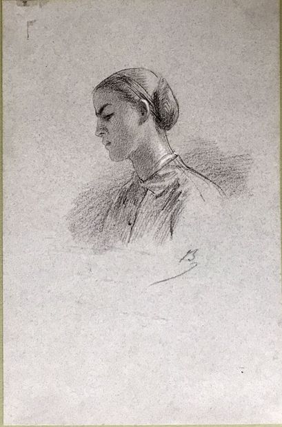 null Alexandre BIDA (1813-1895)
Étude pour un portrait de deux jeunes filles / Étude...
