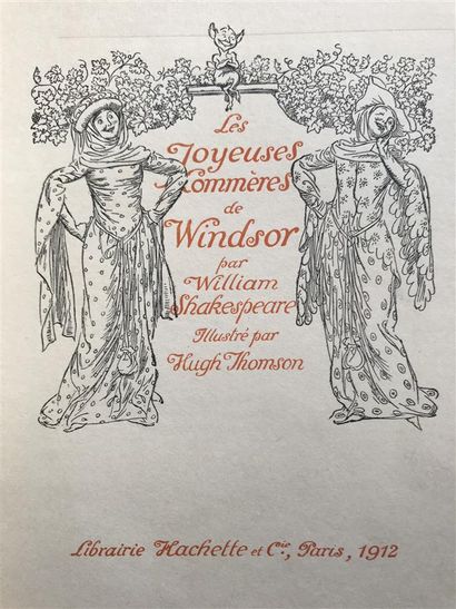 null SHAKESPEARE (William). Les Joyeuses Commères de Windsor. Illustré par Hugh Thomson....