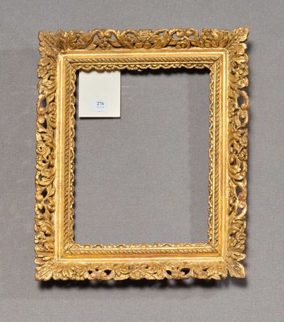 Small FRAME 
in molded wood, gilded and carved...