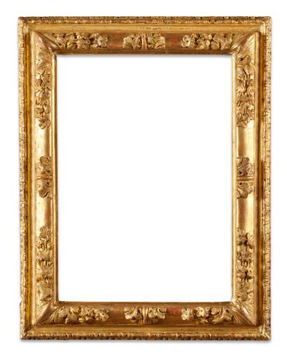 FRAME 
in gilded molded wood with a reversed...