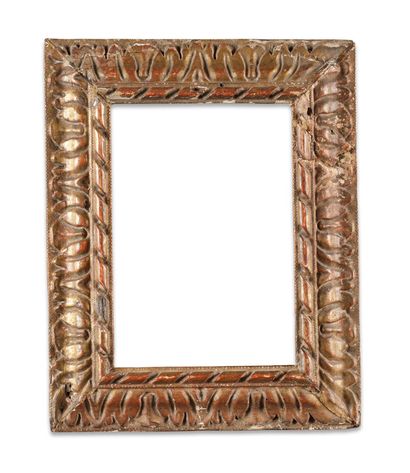 Small FRAME 
in gilded wood with a reversed...